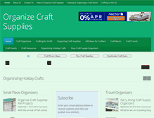 Tablet Screenshot of organizecraftsupplies.com